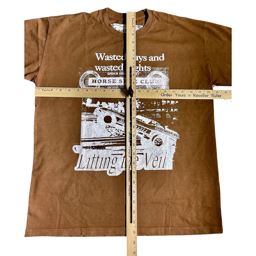 One of These Days-Lifting The Veil-Mustang Brown Tshirt- Size Small‎ - Picture 3 of 3